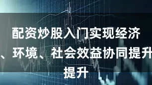配资炒股入门实现经济、环境、社会效益协同提升